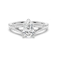 Load image into Gallery viewer, Pear Shaped Split-Shank Moissanite Engagement Ring