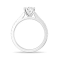 Load image into Gallery viewer, Pear Shaped Split-Shank Moissanite Engagement Ring