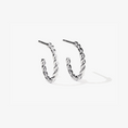 Load image into Gallery viewer, Petite Twisted Rope Hoop Earrings