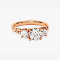 Load image into Gallery viewer, Petite Twisted Vine Three-Stone Moissanite Engagement Ring