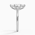 Load image into Gallery viewer, Petite 4-Prong Marquise Cut Solitaire Moissanite Engagement Ring