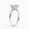 Petite 4-Prong Oval Cut Solitaire Moissanite Engagement Ring