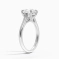 Load image into Gallery viewer, Petite 4-Prong Round Cut Solitaire Moissanite Engagement Ring