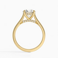 Round Cut Hidden Halo Moissanite Engagement Ring