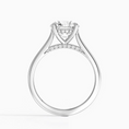 Round Cut Hidden Halo Moissanite Engagement Ring