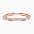 Petite French Pavé Moissanite Wedding Band-1.6 mm