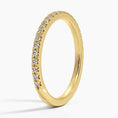 Petite French Pavé Moissanite Wedding Band-1.6 mm