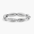 Load image into Gallery viewer, Petite Twist Moissanite Eternity Wedding Band-3.0 mm