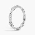 Load image into Gallery viewer, Petite Twist Moissanite Eternity Wedding Band-3.0 mm