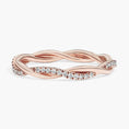 Load image into Gallery viewer, Petite Twist Moissanite Eternity Wedding Band-2.5 mm