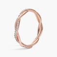 Load image into Gallery viewer, Petite Twist Moissanite Eternity Wedding Band-2.5 mm