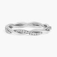 Load image into Gallery viewer, Petite Twist Moissanite Eternity Wedding Band-2.5 mm