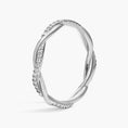 Load image into Gallery viewer, Petite Twist Moissanite Eternity Wedding Band-2.5 mm