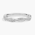 Load image into Gallery viewer, Petite Twist Moissanite Wedding Band-2.2 mm