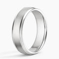 6.0 mm Polished Grooves Matte Men’s Wedding Band