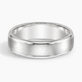 6.0 mm Polished Grooves Matte Men’s Wedding Band