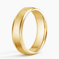 6.0 mm Polished Grooves Matte Men’s Wedding Band