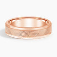 5.5 mm Polished Knurled Men’s Wedding Band