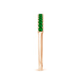 Princess Cut Lab-Created Emerald Semi Eternity Wedding Band