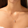Load image into Gallery viewer, Princess Cut Moissanite Double Bail Solitaire Pendant Necklace