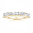 Princess-Cut Moissanite Shared Prong Half Eternity Wedding Band