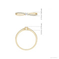 Princess Cut Moissanite Split Shank Promise Ring
