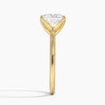 Princess Cut Petal Prong Solitaire Moissanite Engagement Ring