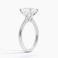 Princess Cut Petal Prong Solitaire Moissanite Engagement Ring
