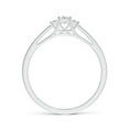 Princess Cut Three Stone Moissanite Trellis Promise Ring