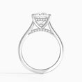 Load image into Gallery viewer, Princess Cut Hidden Halo Moissanite Engagement Ring