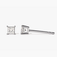 Load image into Gallery viewer, Princess Cut Moissanite Stud Earrings