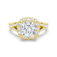 Load image into Gallery viewer, Princess Cut Split-Shank Moissanite Engagement Ring