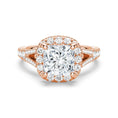 Load image into Gallery viewer, Princess Cut Split-Shank Moissanite Engagement Ring