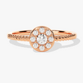 Load image into Gallery viewer, Promise in Bloom Round Moissanite Promise Ring