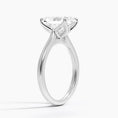 Radiant Cut Petal Prong Solitaire Moissanite Engagement Ring