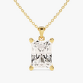 Load image into Gallery viewer, Radiant Cut Moissanite Solitaire Pendant