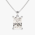 Load image into Gallery viewer, Radiant Cut Moissanite Solitaire Pendant