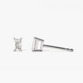 Load image into Gallery viewer, Radiant Cut Moissanite Stud Earrings