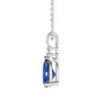 Load image into Gallery viewer, Radiant Teardrop – Pear-Shaped Gemstone Solitaire Pendant