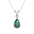 Load image into Gallery viewer, Radiant Teardrop – Pear-Shaped Gemstone Solitaire Pendant