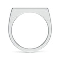 Rectangular Checkerboard Pavé Moissanite Men’s Signet Ring
