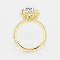 Refined Radiance Heart Moissanite Halo Engagement Ring