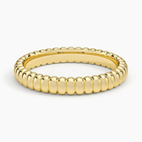 Ribbed Dome Band Ring - 3.0 mm