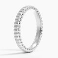Ribbed Dome Band Ring - 3.0 mm