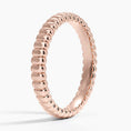 Ribbed Dome Band Ring - 3.0 mm