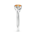 Round Citrine Bypass Promise Ring