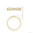 Round Cluster Halo Moissanite Split Shank Promise Ring