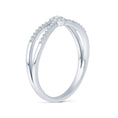 Round Cluster Halo Moissanite Split Shank Promise Ring
