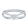 Round Cluster Halo Moissanite Split Shank Promise Ring