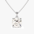 Load image into Gallery viewer, Round Cut Moissanite Solitaire Pendant Necklace